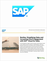 Bentley: Simplifying Sales and Increasing Client Engagement with SAP Cloud for Sales