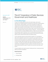 The IoT Imperative in Public Services: Government and Healthcare