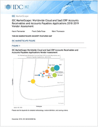 IDC Names SAP a Leader for Cloud ERP AR and AP