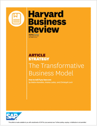 Harvard Business Review: The Transformative Business Model