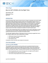 Move to SAP S/4HANA with the Right Tools