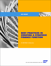 Best Practices in Creating a Strategic Finance Function
