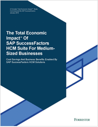 Forrester Study: The Total Economic Impact of SAP SuccessFactors HCM Suite