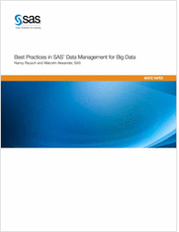 Best Practices in Data Management for Big Data
