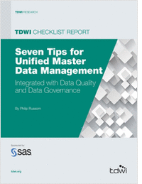 TDWI Checklist Report: Seven Tips for Unified Master Data Management