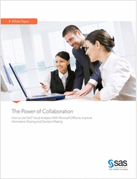 The Power of Collaboration: How to Use SAS VA with Microsoft Office