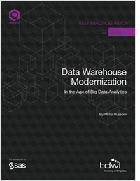 TDWI Best Practices Report: Data Warehouse Modernization