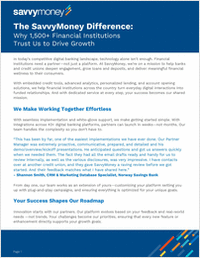 The SavvyMoney Difference: How to Drive Growth & Deepen Engagement