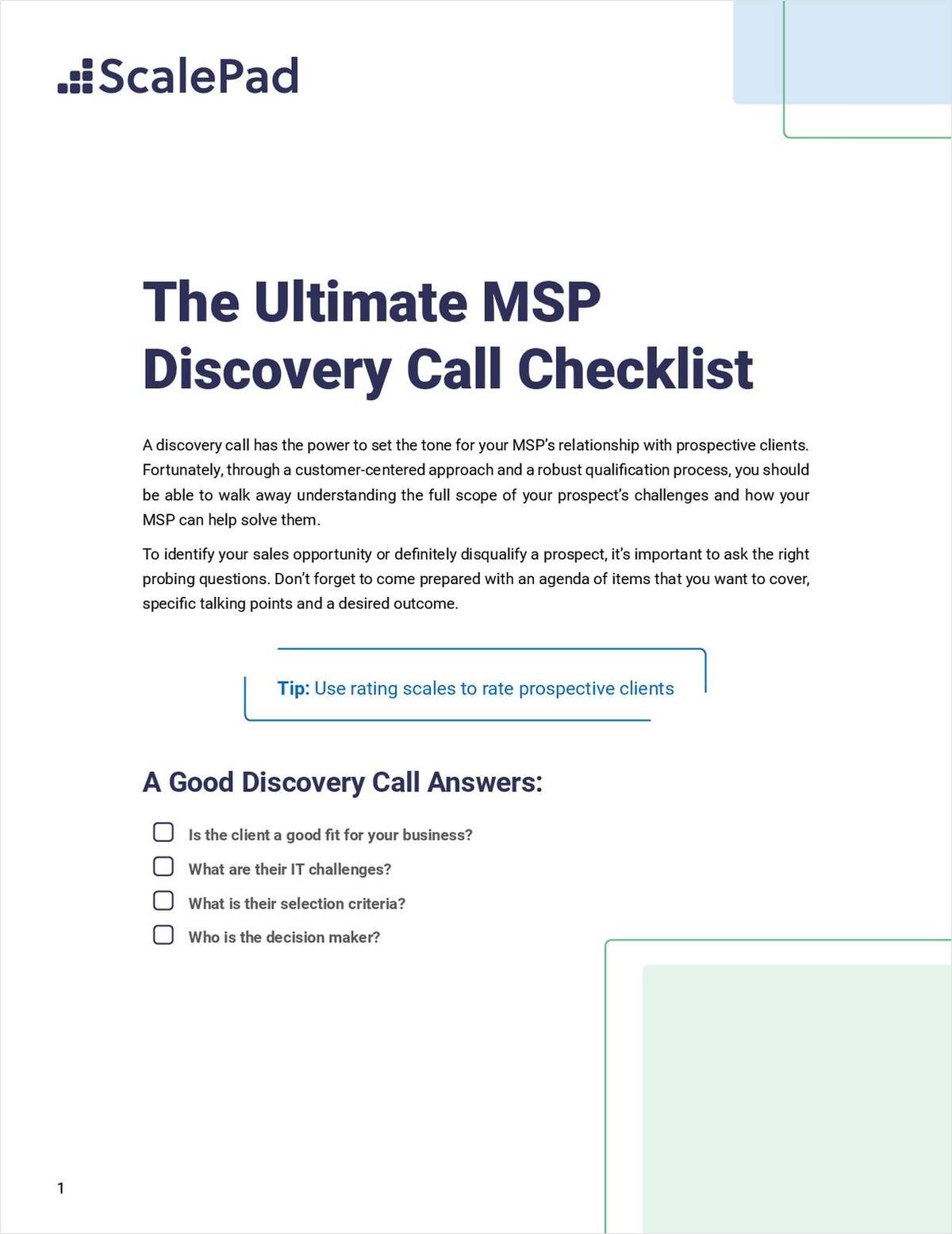 The Ultimate MSP Discovery Call Checklist