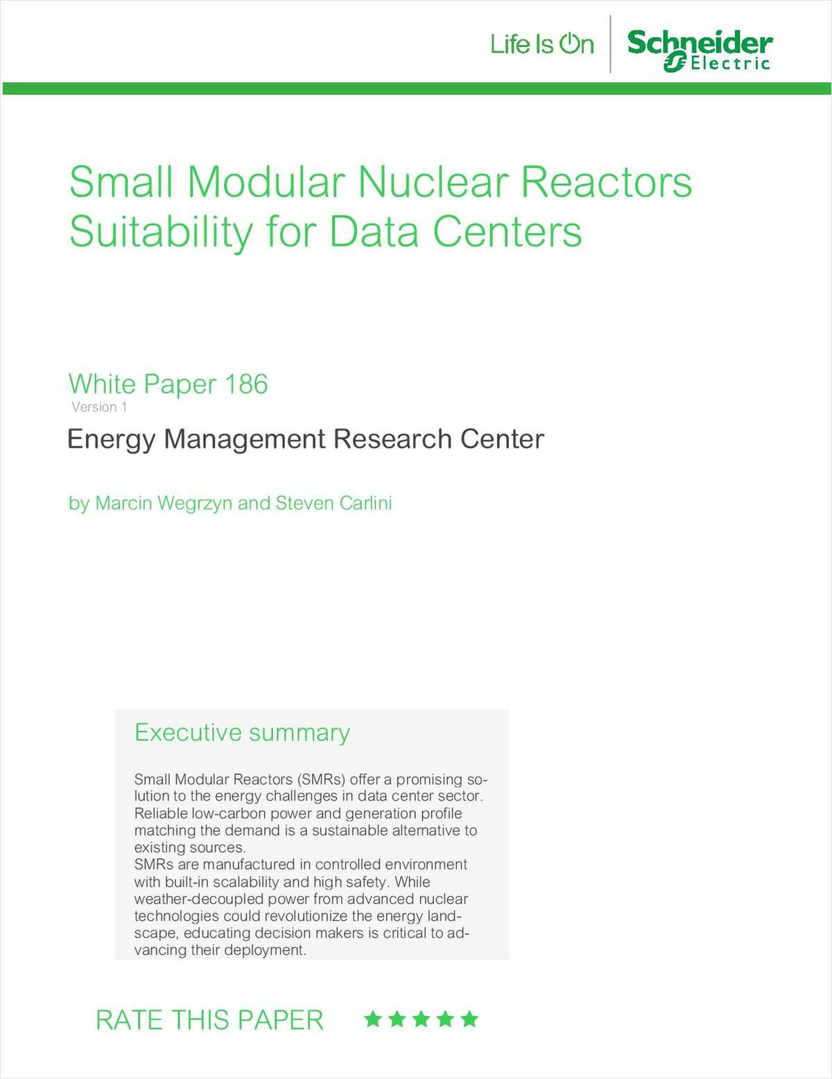 Small Modular Nuclear Reactors Suitability for Data Centers