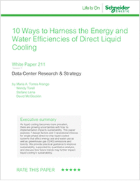 10 Ways to Harness the Energy and Water Efficiencies of Direct Liquid Cooling