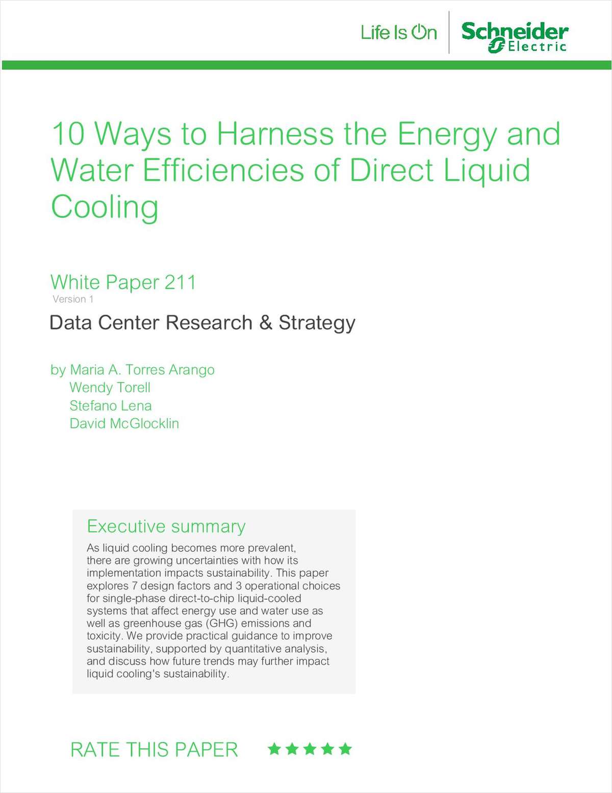 10 Ways to Harness the Energy and Water Efficiencies of Direct Liquid Cooling