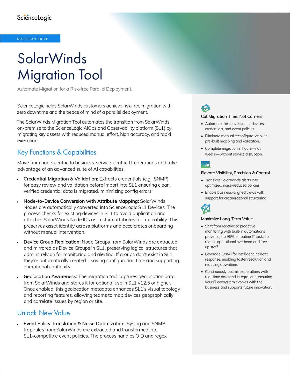 SolarWinds Migration Tool