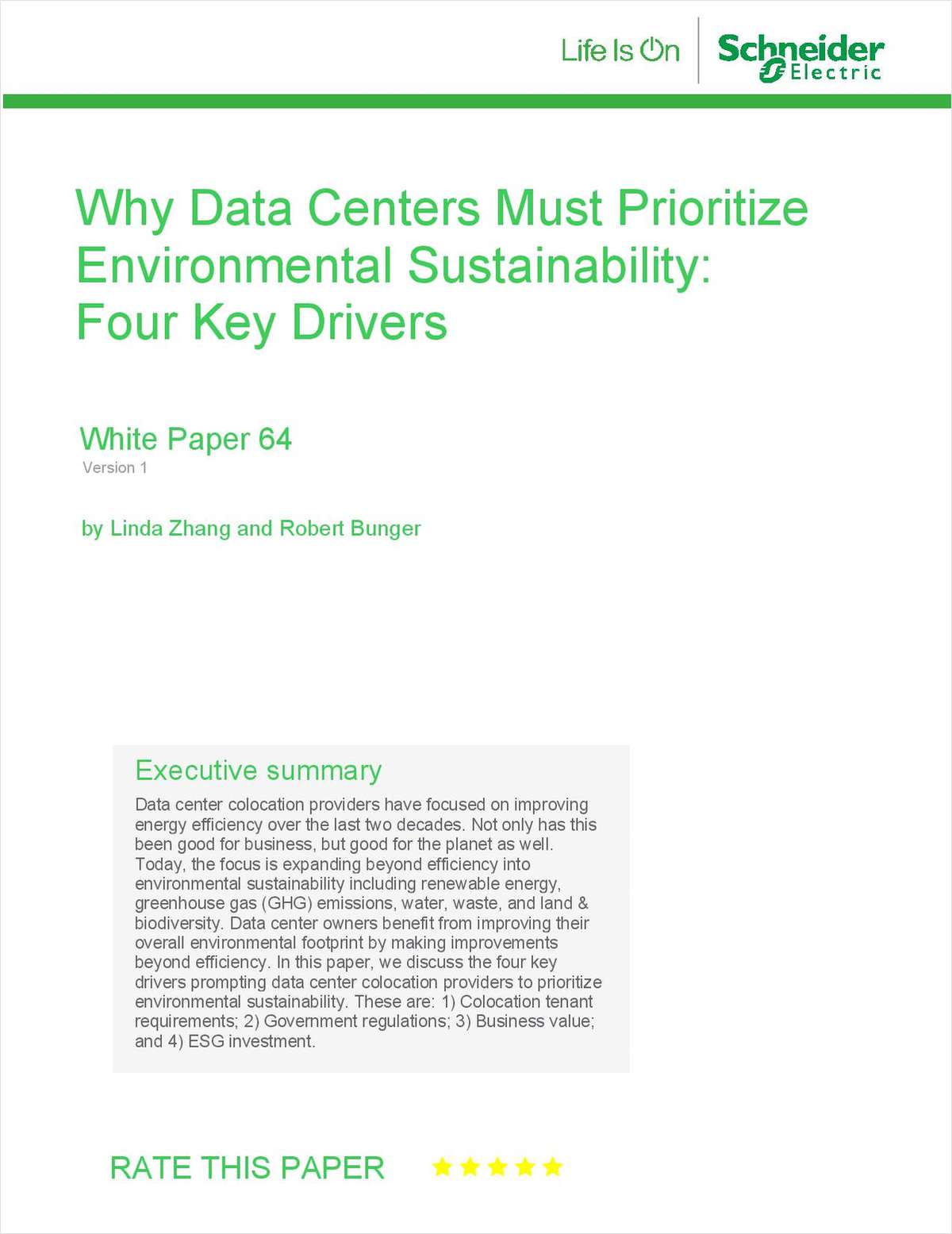 Why Data Centers Must Prioritize Environmental Sustainability: Four Key Drivers