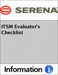 ITSM Evaluator's Checklist