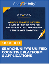 A Unified Cognitive Platform & Suite of Next-Gen Apps for Future-Proof Customer Support & Self-Service Ecosystems