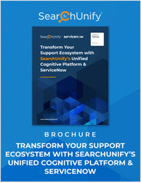 Transform your support ecosystem with Searchunify's unified cognitive platform and servicenow