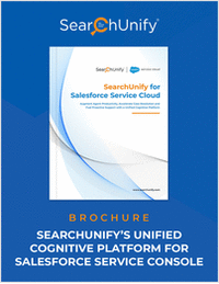 SearchUnify's Unified Cognitive Platform for Salesforce Service Cloud