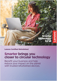 Lenovo Certified Refurbished - Smarter brings you closer to circular technology