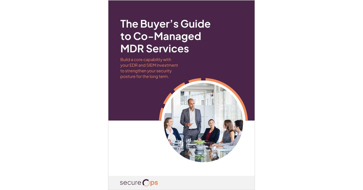 The Buyer's Guide to Co-Managed MDR Services Free Guide