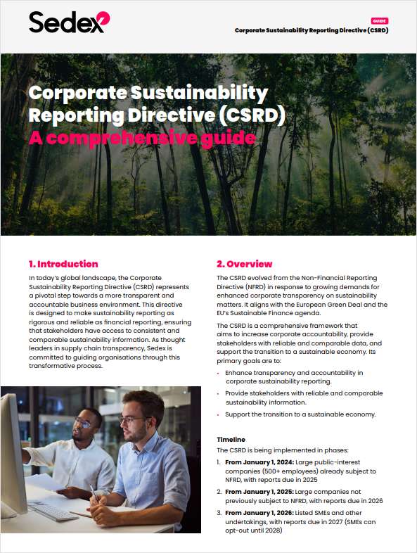 Corporate Sustainability Reporting Directive (CSRD): A comprehensive guide