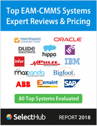 Top Computerized Maintenance Management (CMMS) Software Reviews and Pricing 2017--Free Analyst Report