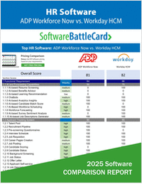 Top HR Software Comparison -- ADP Workforce Now vs. Workday HCM