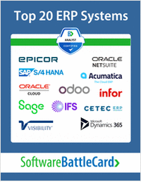 Top 20 ERP Systems Comparison BattleCard-- Oracle Cloud ERP vs. Best Alternatives