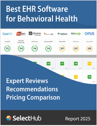 Find the Best EHR Software for Behavioral Health--Expert Comparisons, Recommendations & Pricing