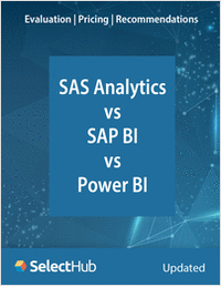 SAS Analytics vs. SAP BI vs. Power BI―Expert Evaluations, Pricing & Recommendations