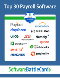 Top 30 Payroll Software Comparison BattleCard