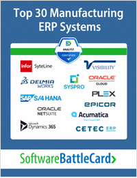 Top 30 Manufacturing ERP BattleCard 2026