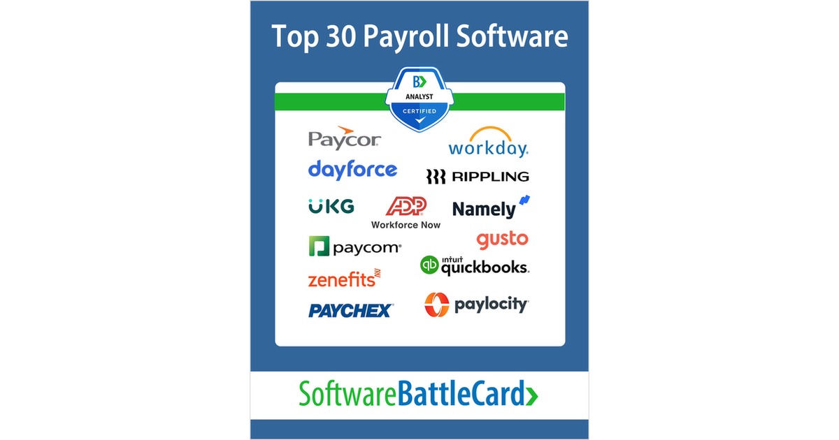 Top 30 Payroll Software BattleCard 2026