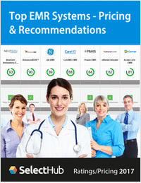 Top Electronic Medical Records (EMR) Software 2017--Get Expert Ratings, Recommendations and Price Comparisons