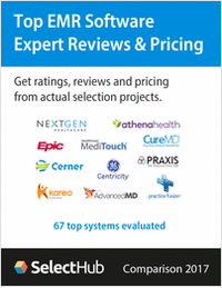 Top Electronic Medical Records (EMR) Software 2017--Expert Reviews and Pricing--Free Report