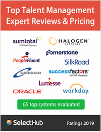 Top Talent Management Software 2017--Expert Reviews and Pricing--Free Report