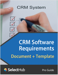 CRM Software Requirements Document & Template