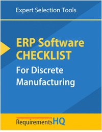 ERP Requirements Checklist for Discrete Manufacturers