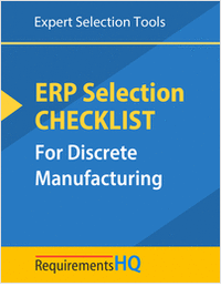 Discrete Manufacturing ERP Selection Checklist 2020