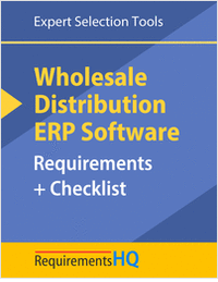 Wholesale Distribution: ERP Software Requirements & Vendor Checklist