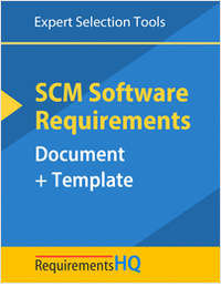 Supply Chain Management Software Requirements Document & Template