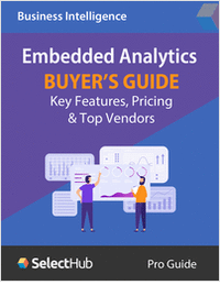 Embedded Analytics Tools Buyer's Guide: Features, Pricing & Top Vendors