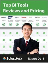 Top BI Tools 2017--Expert Reviews & Pricing--Free Analyst Report