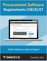Procurement Software Requirements Checklist 2021