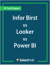 Infor Birst vs. Looker vs. Power BI―Expert Evaluations, Pricing & Recommendations