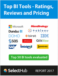 Top BI Analytics Tools 2017--Get Ratings, Reviews & Pricing--Free Report