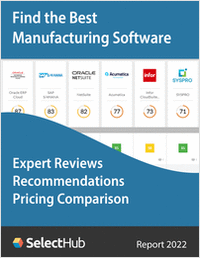 Find the Best Manufacturing Software--Get Expert Analysis, Recommendations & Pricing