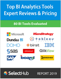 Top 10 BI Analytics Tools--Key Features and Pricing--Free Analyst Report