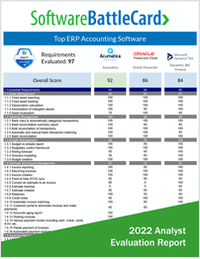 Top ERP Accounting Software--Acumatica vs. Oracle Financials vs. Dynamics 365 Finance