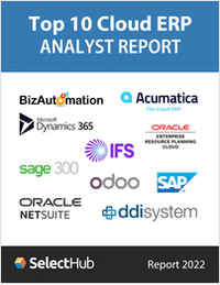 Top 10 Cloud ERP Software for 2022--Free Analyst Report